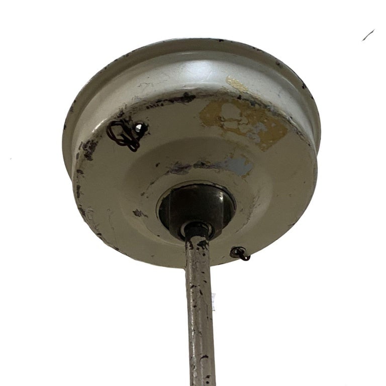 Mid-Century "Saturn" Ceiling Steel 15" Pendant by Kurt Versen, 6 Available - 6