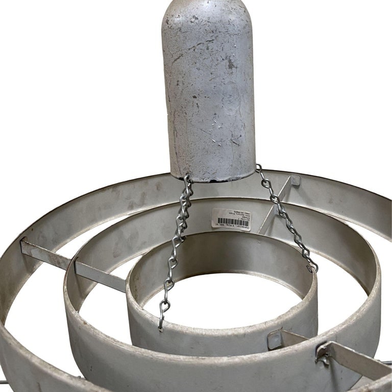 Mid-Century "Saturn" Ceiling Steel 15" Pendant by Kurt Versen, 6 Available - 7