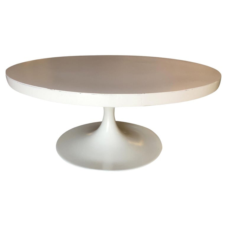 36" Inch Heavy Top Pedestal Style Coffee Table - 2