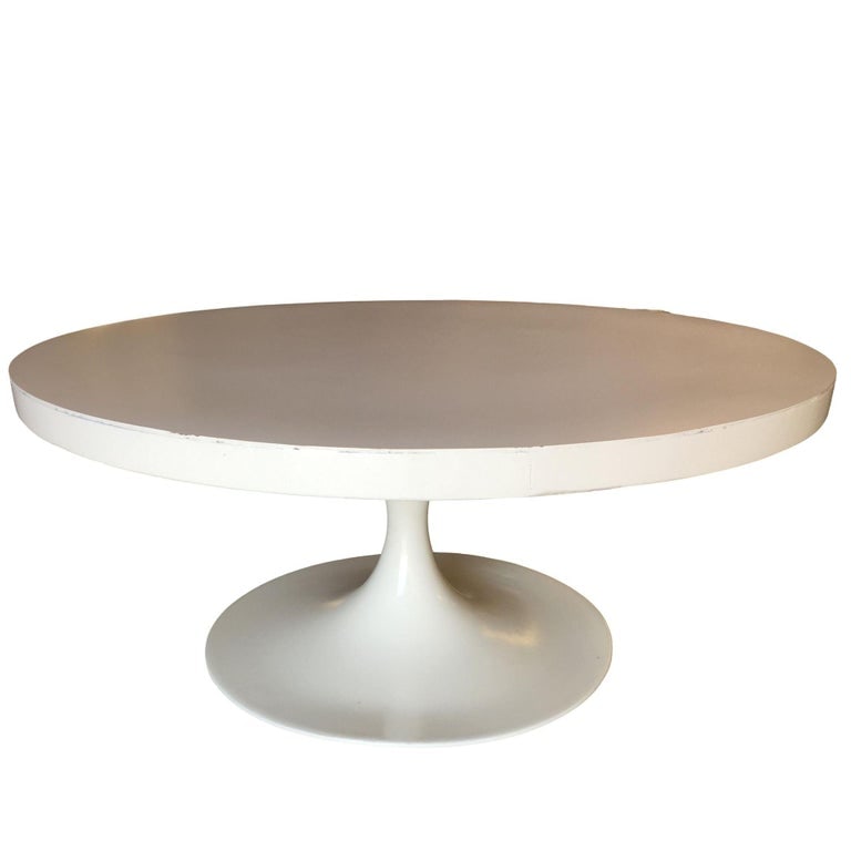 36" Inch Heavy Top Pedestal Style Coffee Table - 3