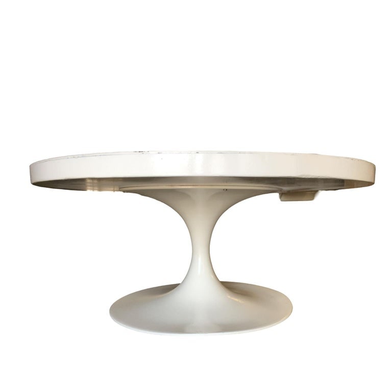 36" Inch Heavy Top Pedestal Style Coffee Table - 5