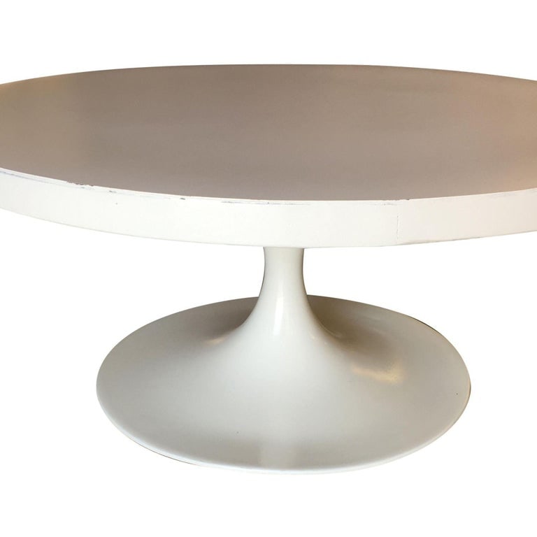 36" Inch Heavy Top Pedestal Style Coffee Table - 6
