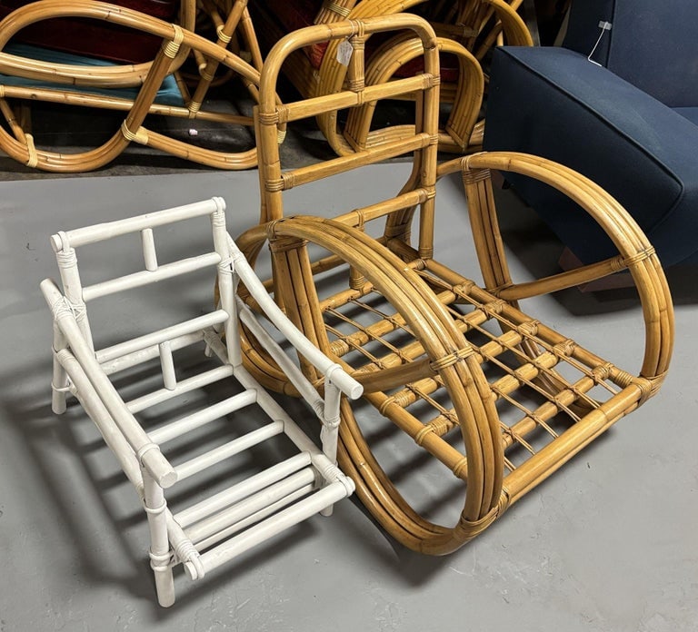 Ficks Reed Restored Vintage Complete Rattan Children's Living-Room Set - 10