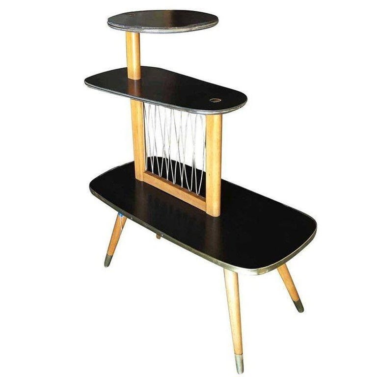 1950s Three-Tier Midcentury String Art Center Side Tables, Set of 3 - 6