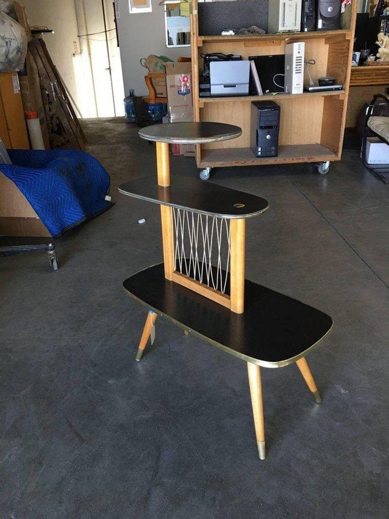 1950s Three-Tier Midcentury String Art Center Side Tables, Set of 3 - 8
