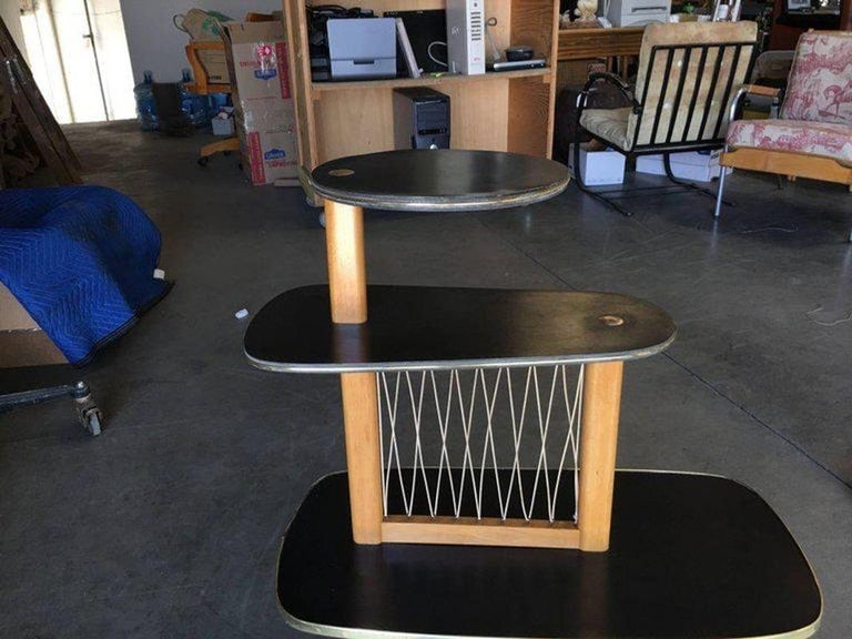 1950s Three-Tier Midcentury String Art Center Side Tables, Set of 3 - 9