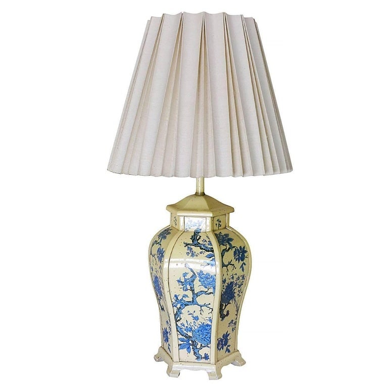 James Mont Style Enamel Asian Inspired Midcentury Lamp Pair - 3