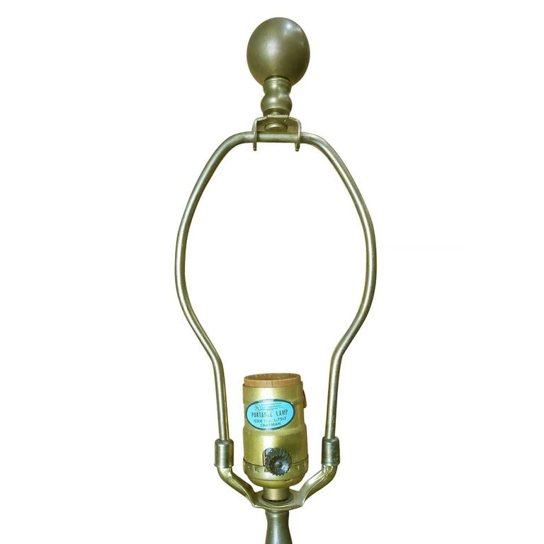 James Mont Style Enamel Asian Inspired Midcentury Lamp Pair - 9