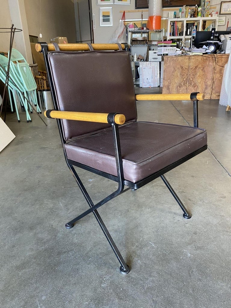 Set of Five Midcentury "Directors Chair" Chairs in the Style of Cleo Baldon - 12