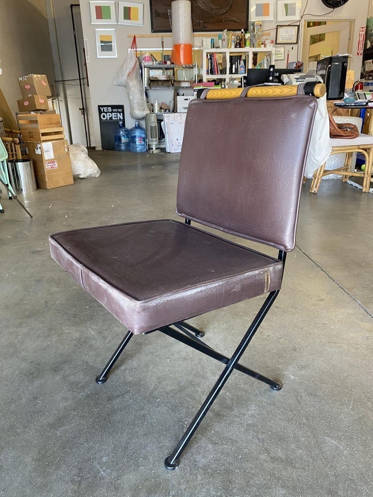 Set of Five Midcentury "Directors Chair" Chairs in the Style of Cleo Baldon - 8