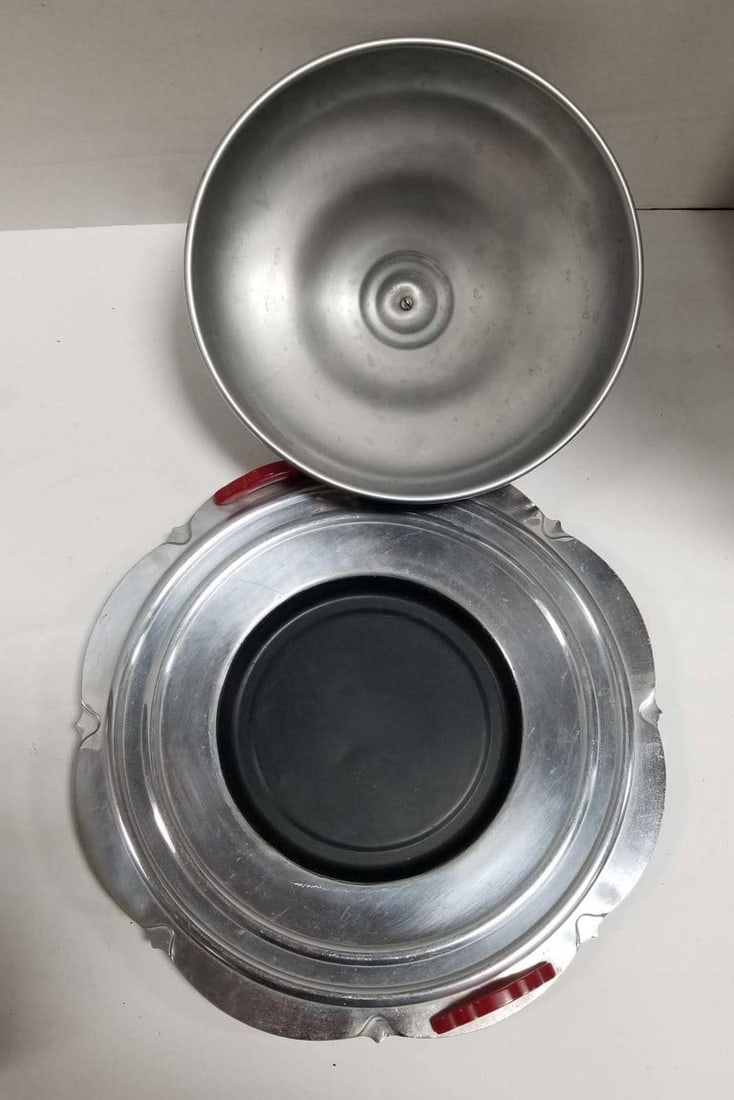 Midcentury Chrome Serving Tray - 5