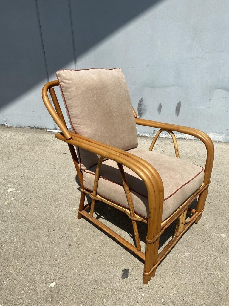 Restored "1949er" Rattan 3-Strand Lounge Chair by Heywood Wakefield - 9