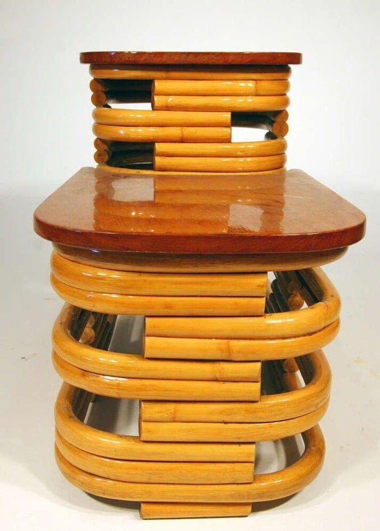 Restored Six-Strand Square Stacked Rattan Lounge Sofa Living room Set - 10
