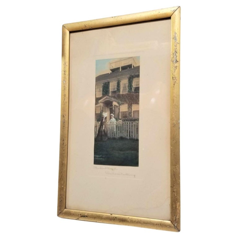 Wallace Nutting Signed "The Last Word" Hand Colored Photo Lithograph - 2