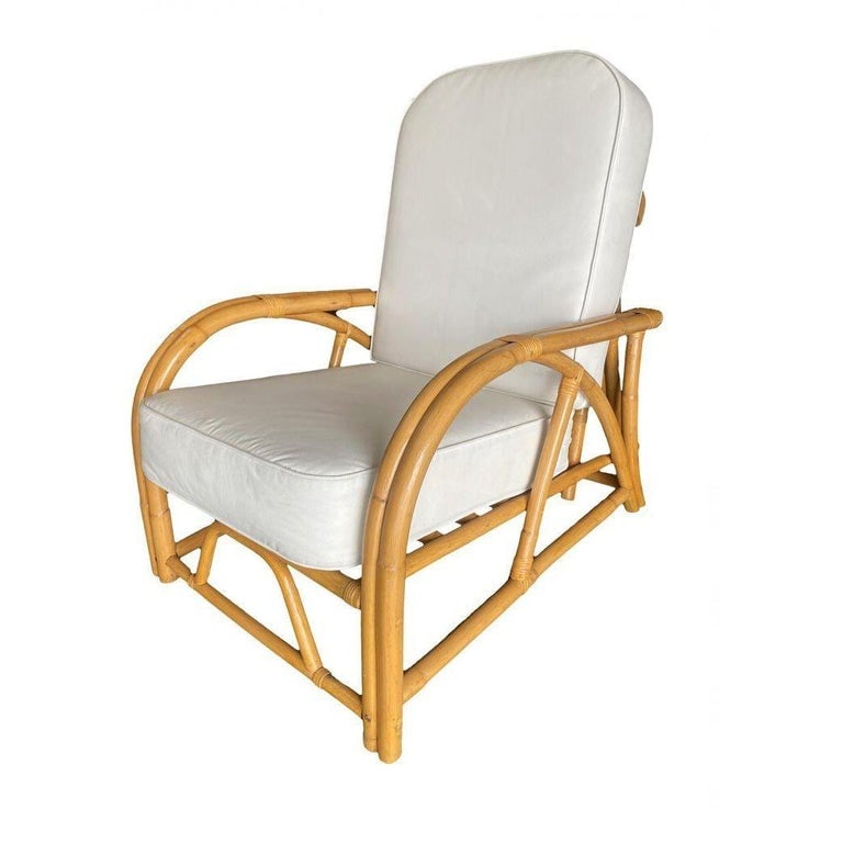 Restored 1940's Transition Rattan Recliner Lounge Chair - 3