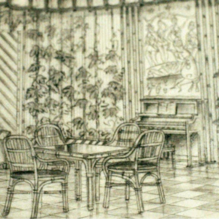 1955 Tropical "Private Lodge & Lounge" Architectural Prepared by Rucker Fuller - 5