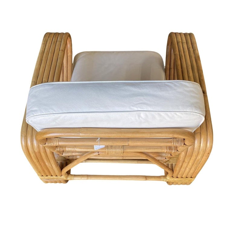 Restored 5-Strand 'Double Triangle' Lounge Chair W/ Floating Seat - 11