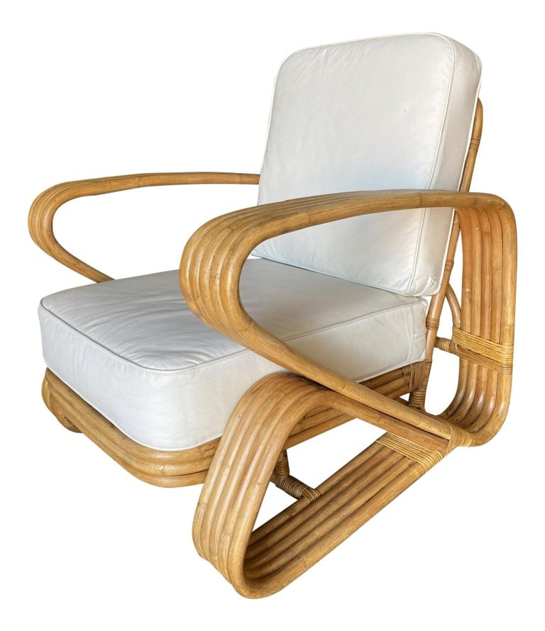 Restored 5-Strand 'Double Triangle' Lounge Chair W/ Floating Seat - 3