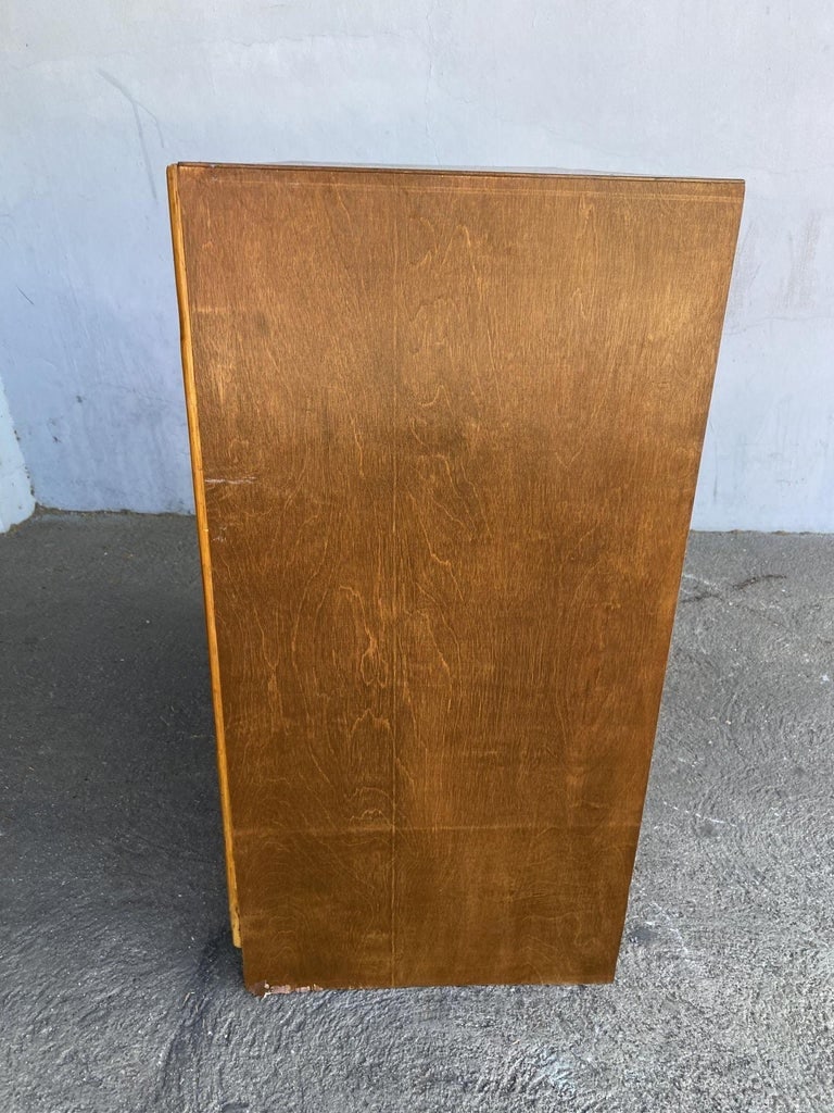 Restored Mahogany & Rattan Cabinet W/ Cubby Space - 6
