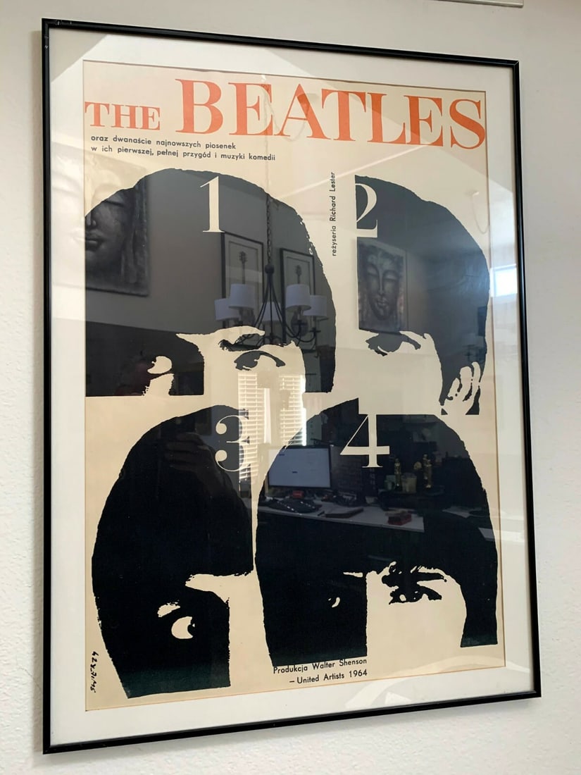 A Hard Day's Night - The Beatles (1964) Art by Waldemar Swierzy Original Poster (1 of 5)