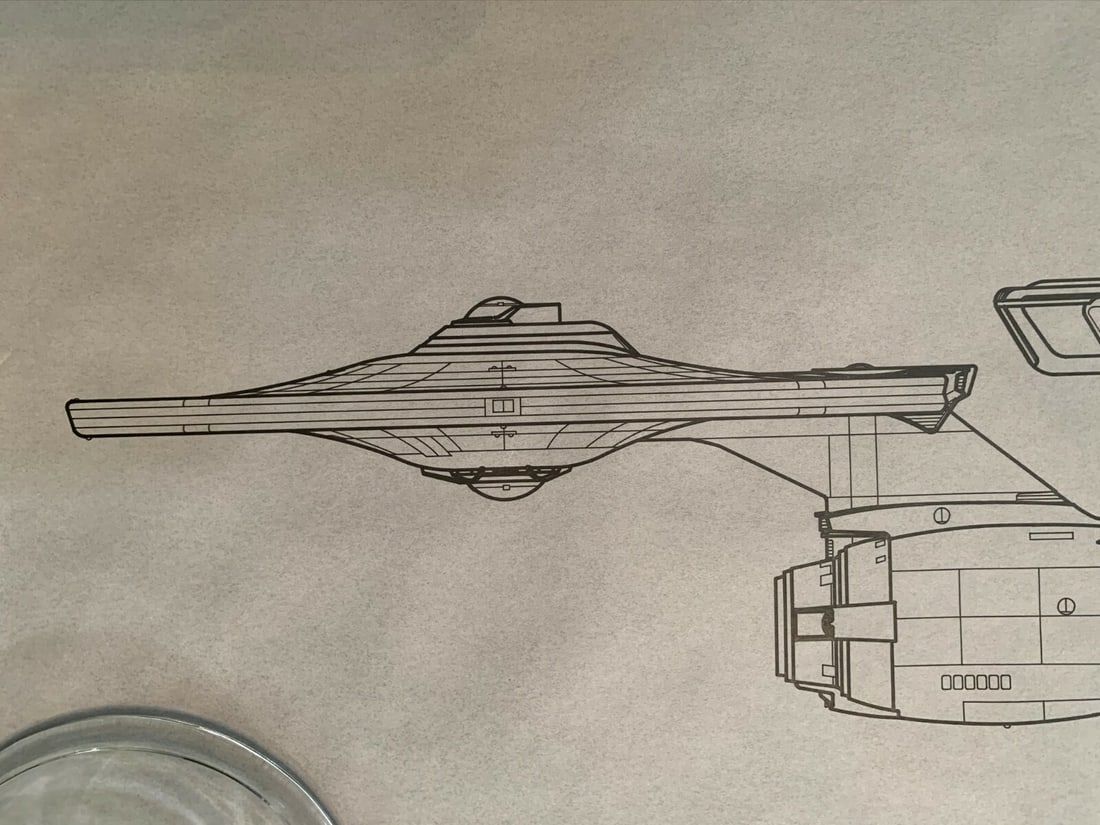 Star Trek - Enterprise Schematic Drawings (1982) 21.875" x 33.875" Art by Lehr - 7