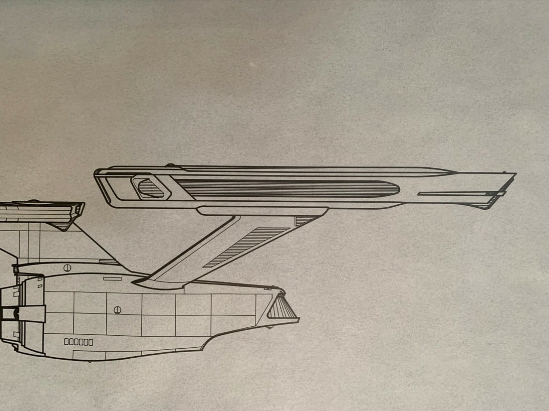 Star Trek - Enterprise Schematic Drawings (1982) 21.875" x 33.875" Art by Lehr - 8