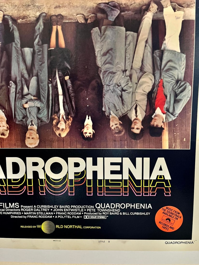 Quadrophenia (1979) US One Sheet Movie Poster -Style B - Linen Backed - 4