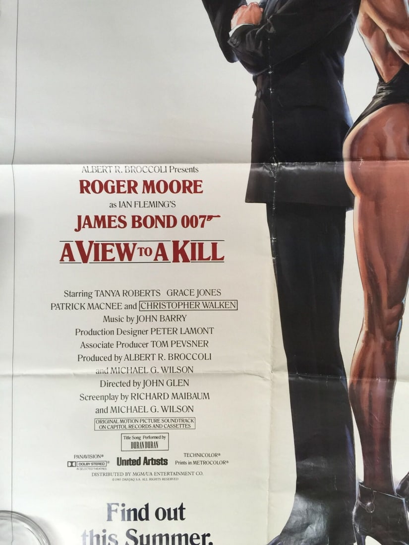 View To A Kill - SS Advance One Sheet (1985) 27" x 41" US One-Sheet Movie Poster - 4