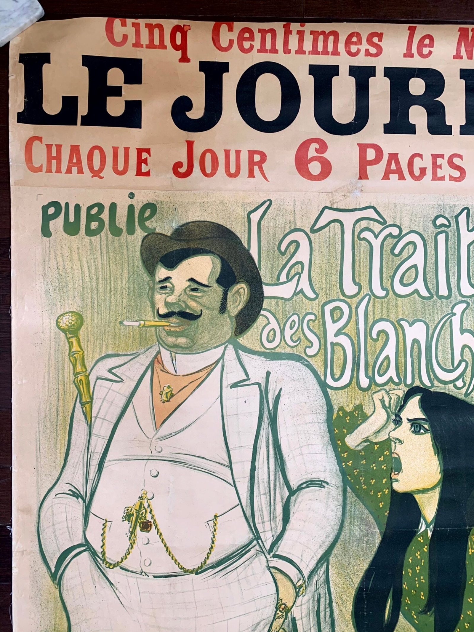 Le Journal - Art by Theophile Alexandre Steinlen (1899) 47"x73" French Theater Poster LB - 2