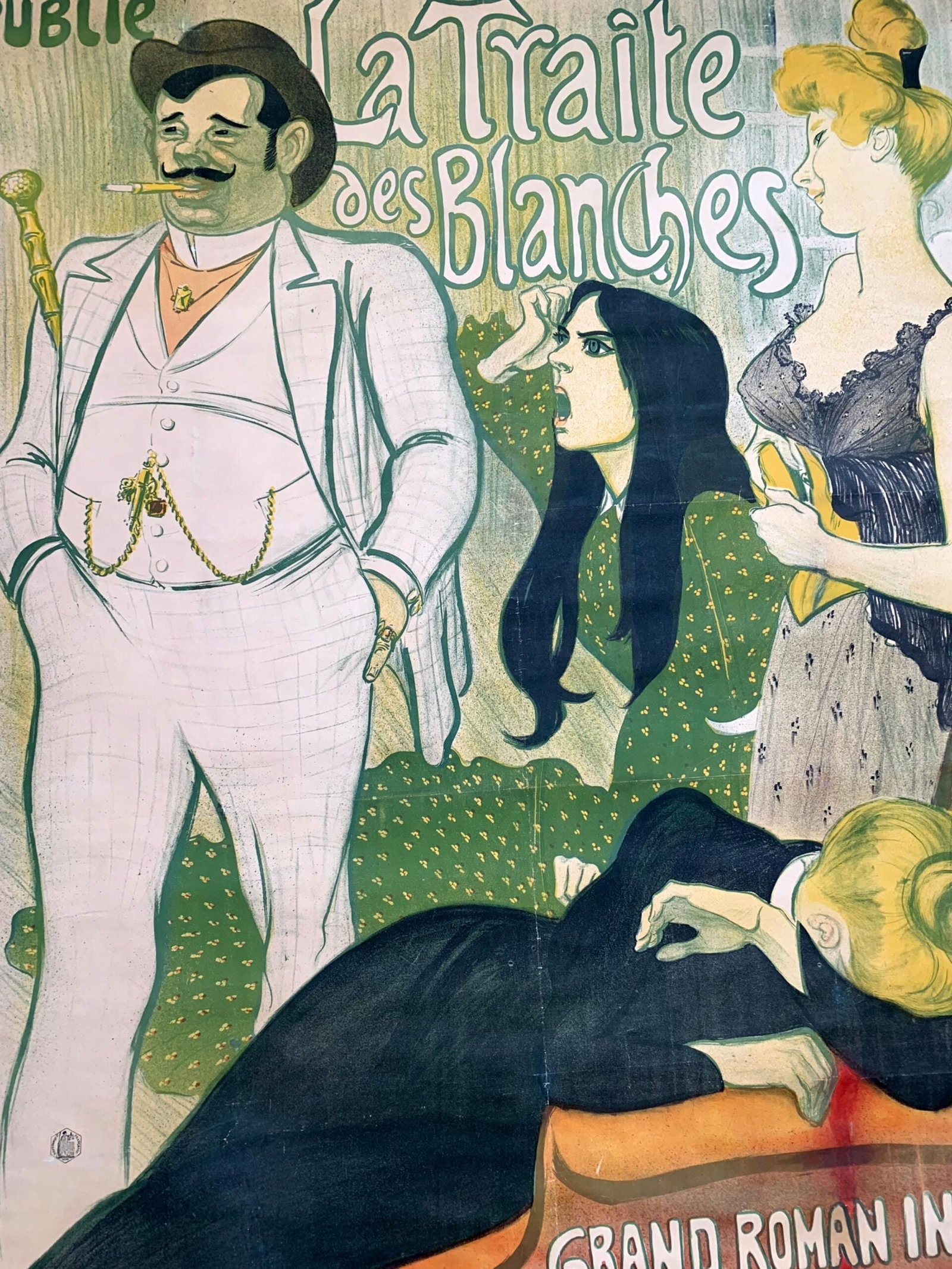 Le Journal - Art by Theophile Alexandre Steinlen (1899) 47"x73" French Theater Poster LB - 3