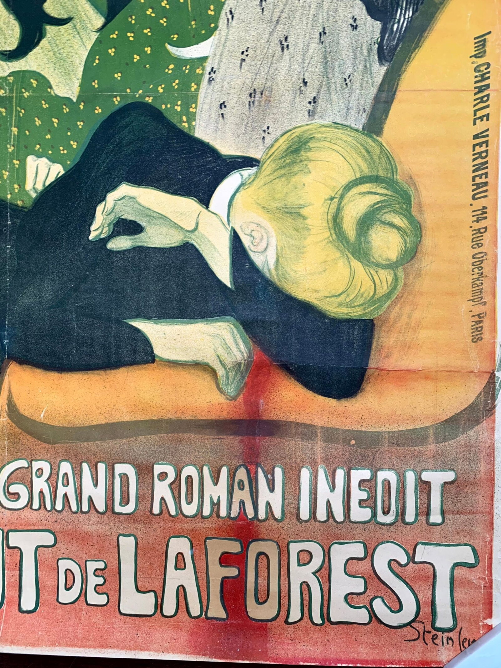 Le Journal - Art by Theophile Alexandre Steinlen (1899) 47"x73" French Theater Poster LB - 5