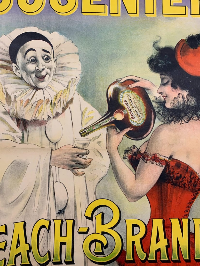 Cusenier Peach Brandy - Art By Pal (1898) 35.875x50.625 French Advertising Poster LB - 4