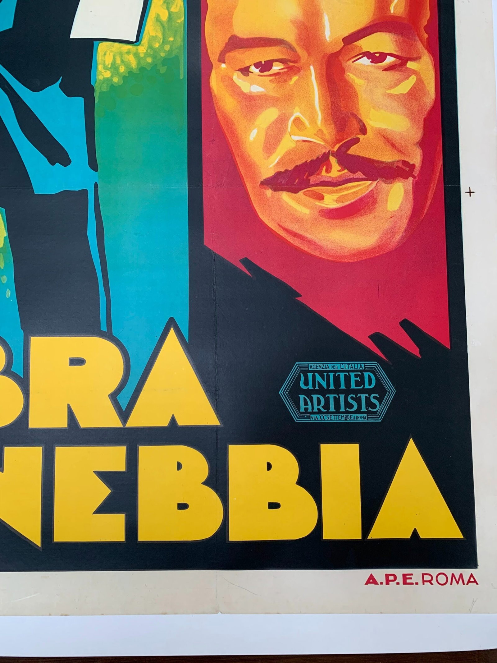 Un Ombra Nella Nebbia aka Bulldog Drummond Strikes Back (1935) 54.625" x 77" Italian Movie Poster LB - 4