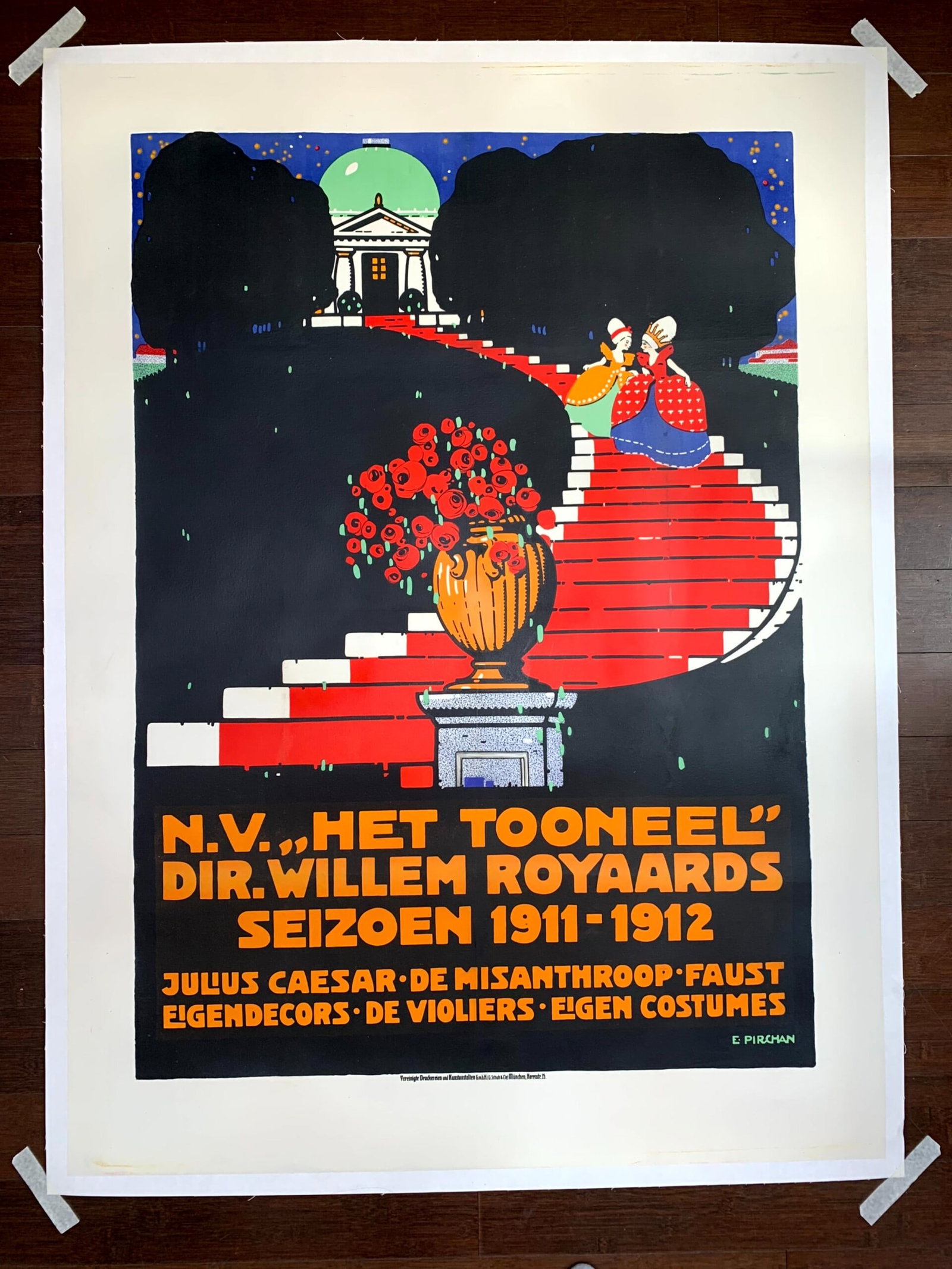 Het Tooneel - Art Emil Pirchan (1911) 36X49 German Theater Poster LB (1 of 6)