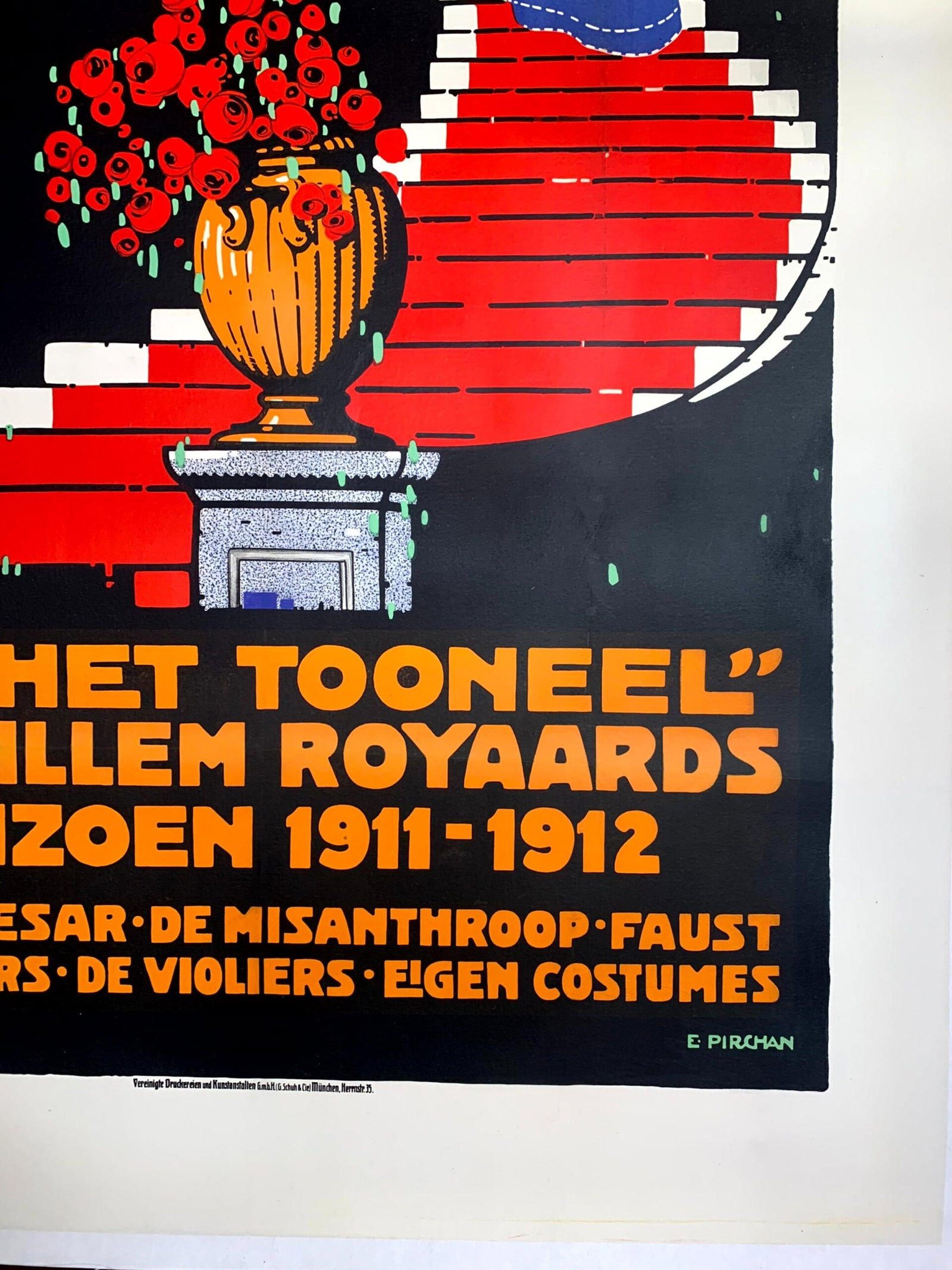 Het Tooneel - Art Emil Pirchan (1911) 36X49 German Theater Poster LB - 4