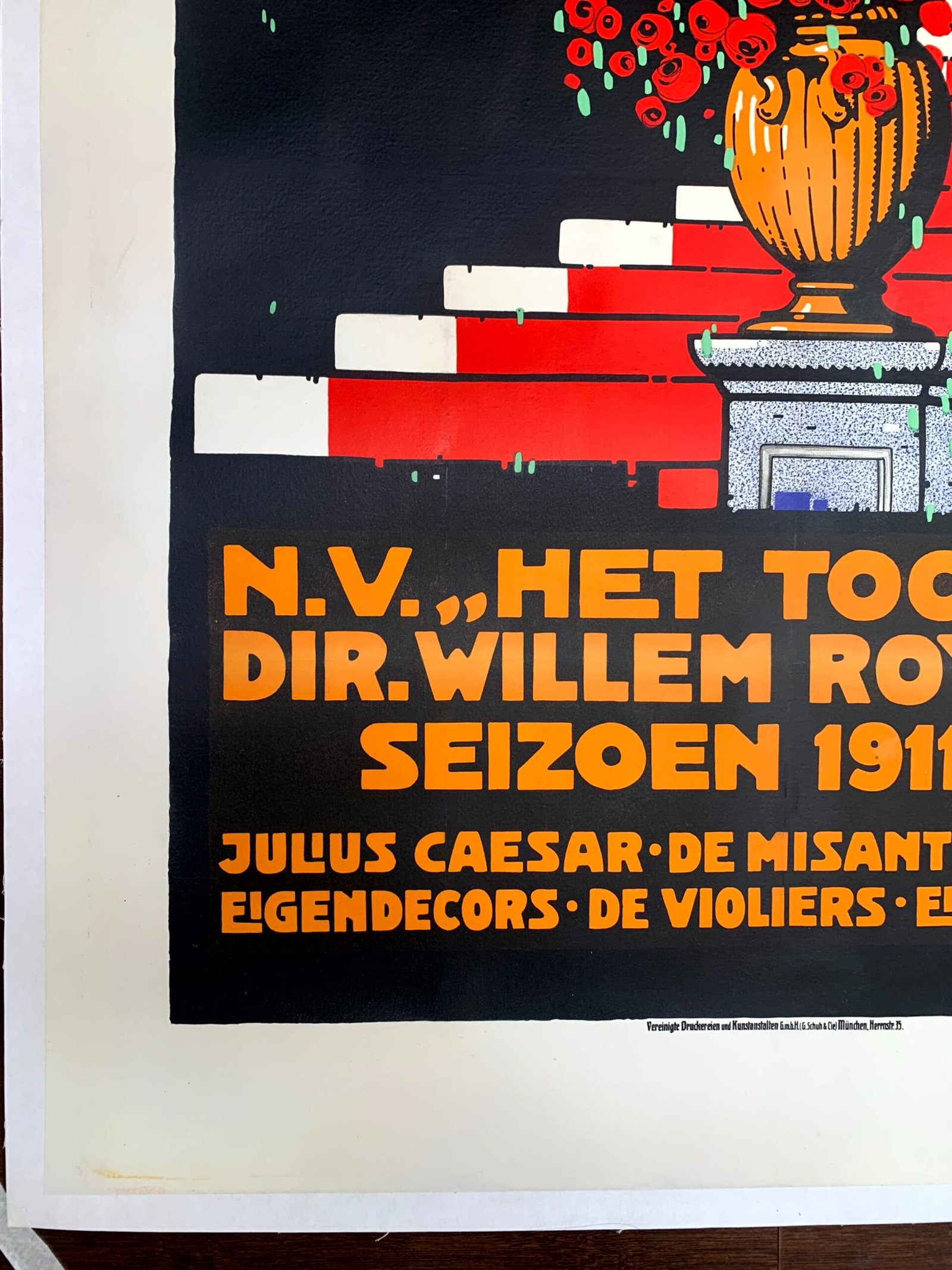 Het Tooneel - Art Emil Pirchan (1911) 36X49 German Theater Poster LB - 5