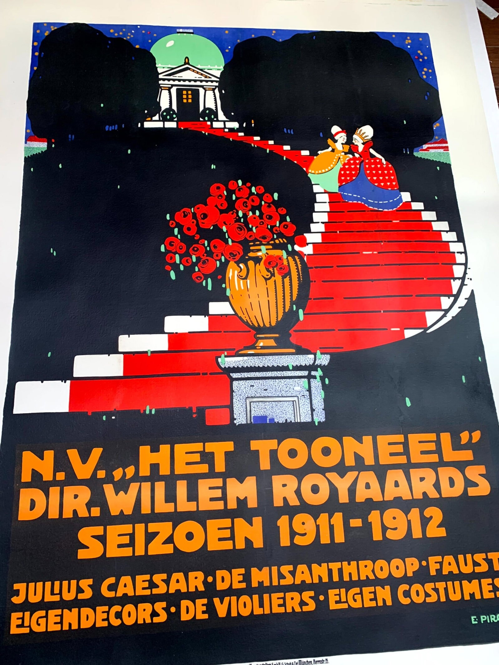 Het Tooneel - Art Emil Pirchan (1911) 36X49 German Theater Poster LB - 6