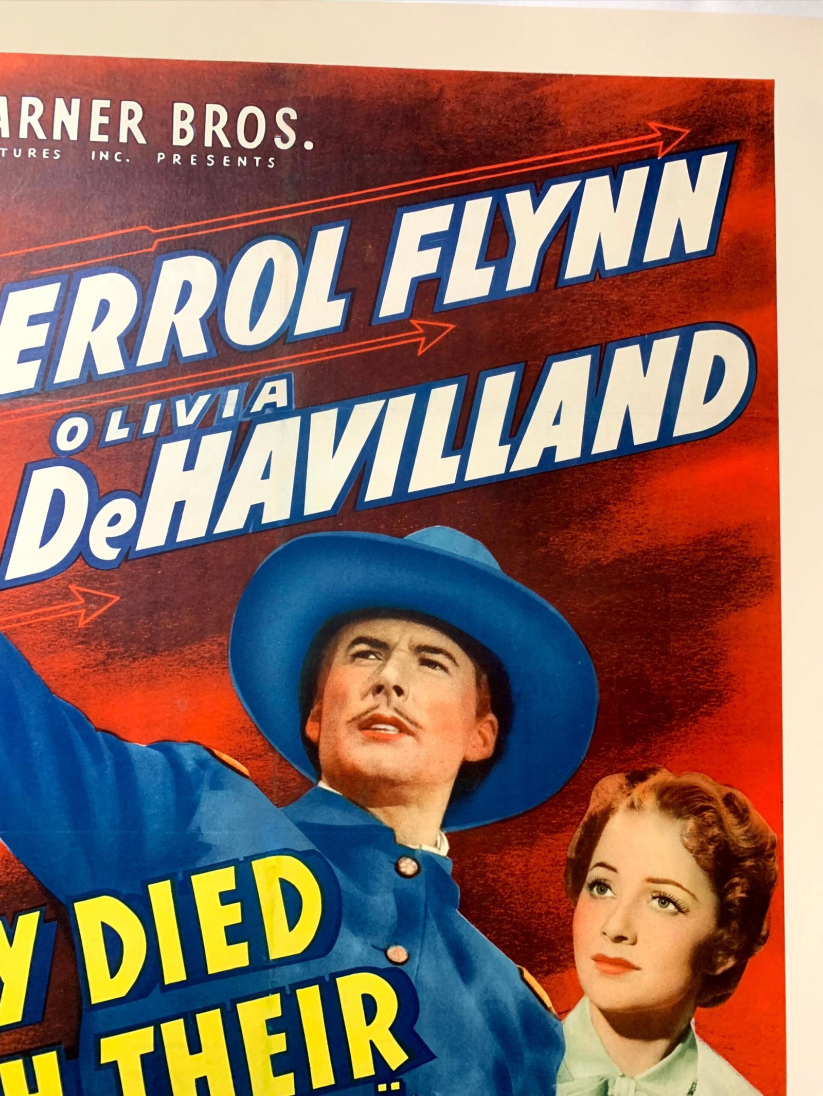 They Died With Their Boots On - Errol Flynn (1941) US One Sheet Movie Poster LB - 2