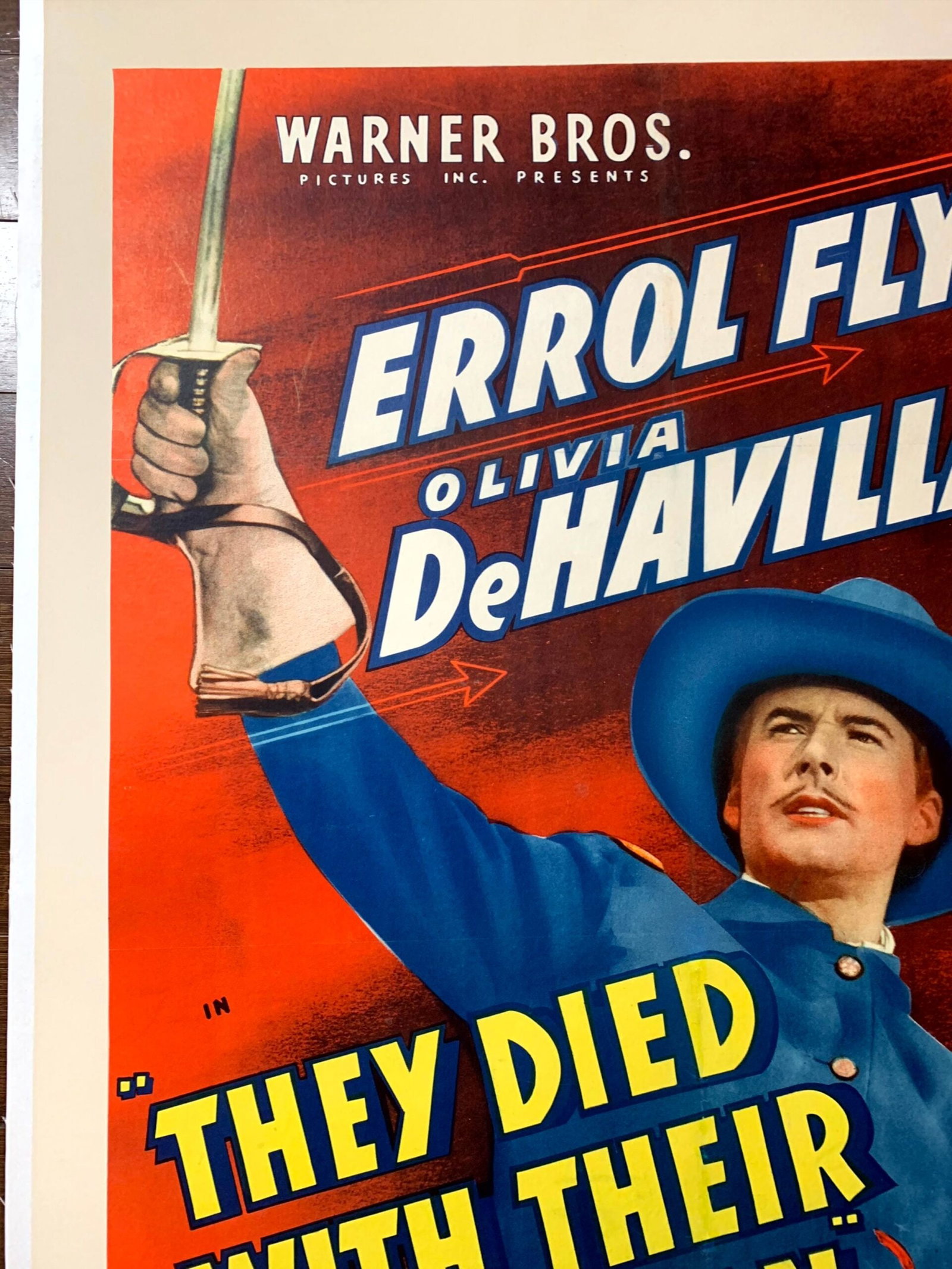 They Died With Their Boots On - Errol Flynn (1941) US One Sheet Movie Poster LB - 3