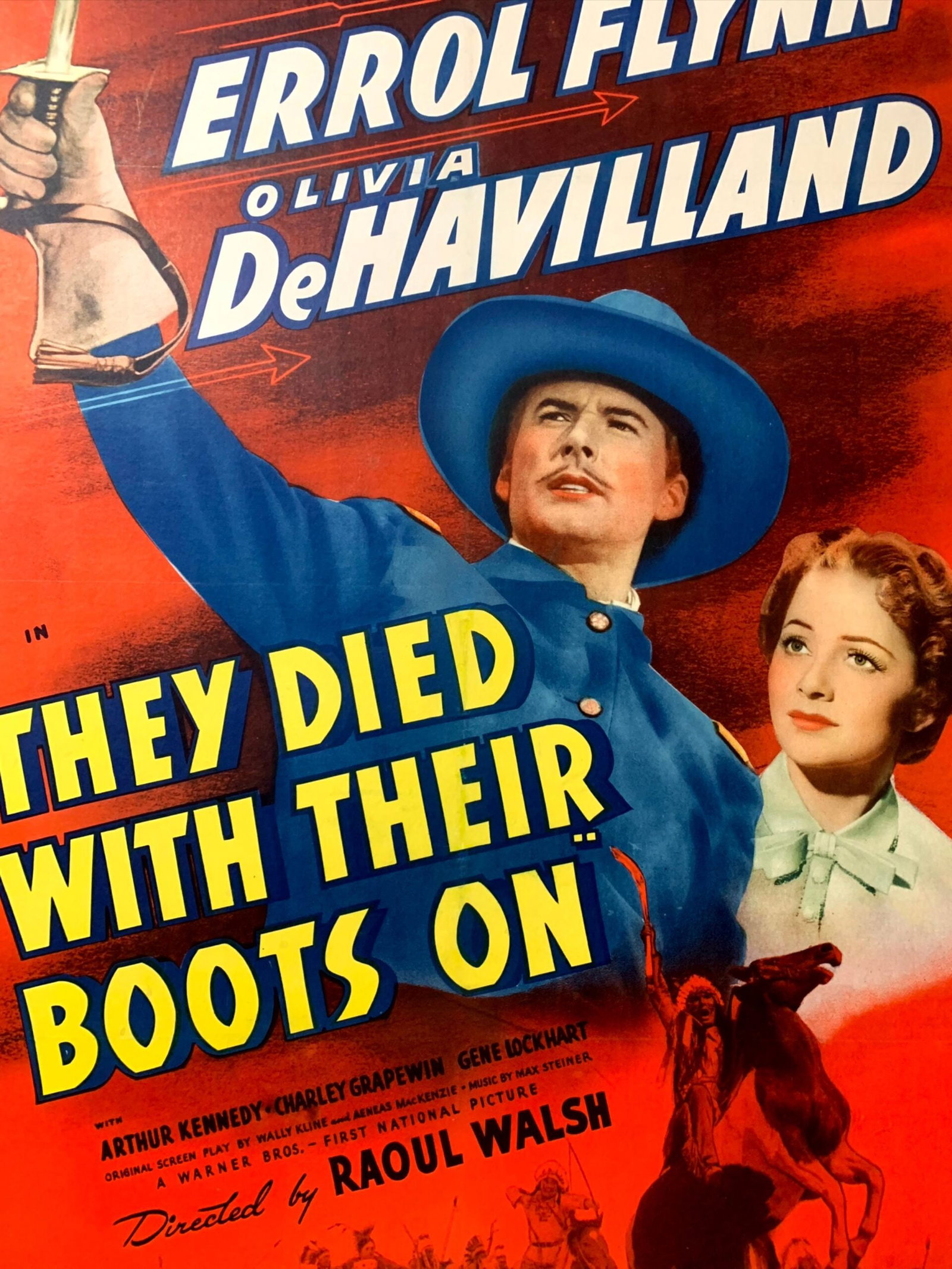 They Died With Their Boots On - Errol Flynn (1941) US One Sheet Movie Poster LB - 6