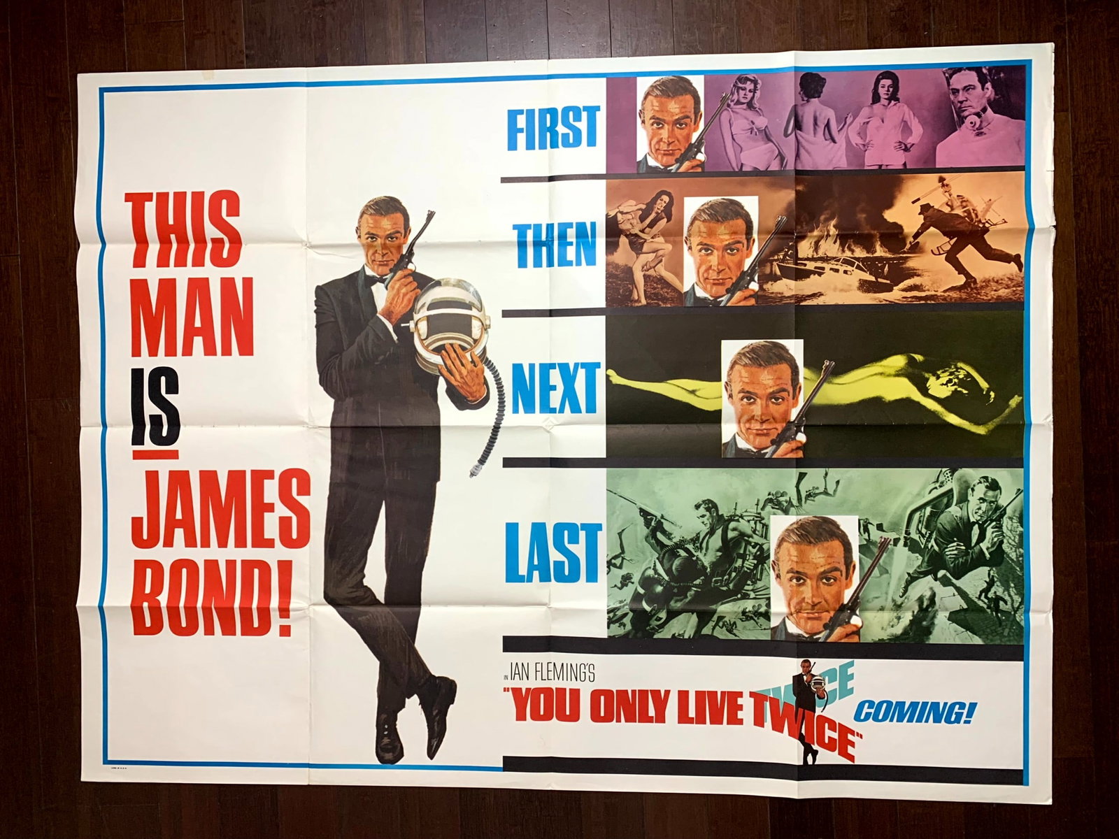 You Only Live Twice - James Bond (1967) 45x59.5 US Subway Movie Poster - 2