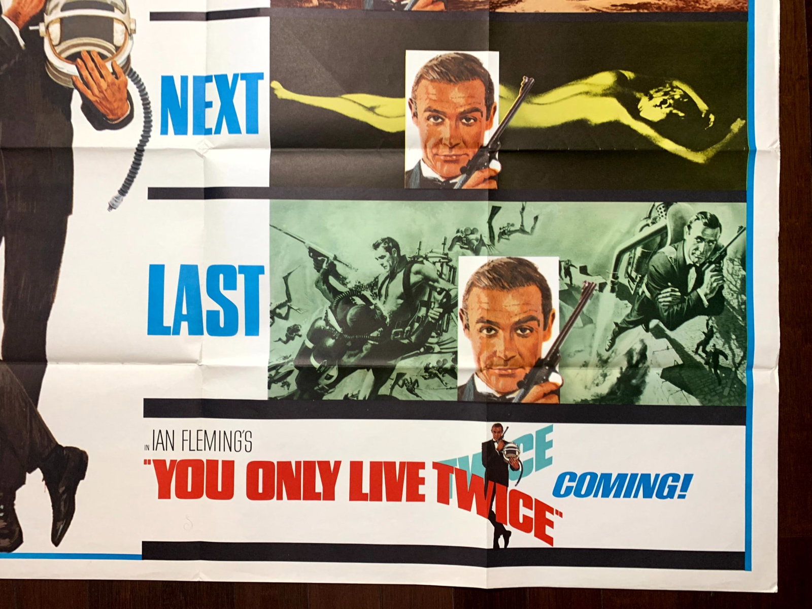 You Only Live Twice - James Bond (1967) 45x59.5 US Subway Movie Poster - 4