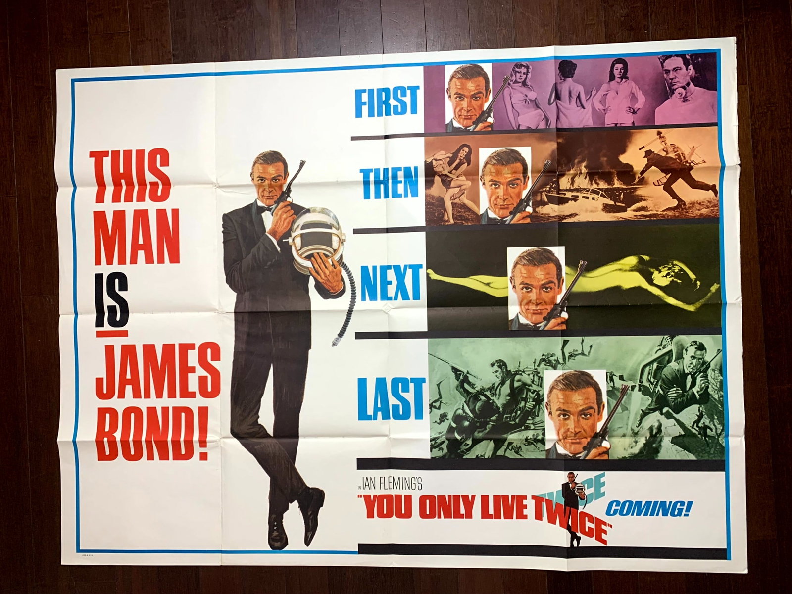You Only Live Twice - James Bond (1967) 45x59.5 US Subway Movie Poster - 8