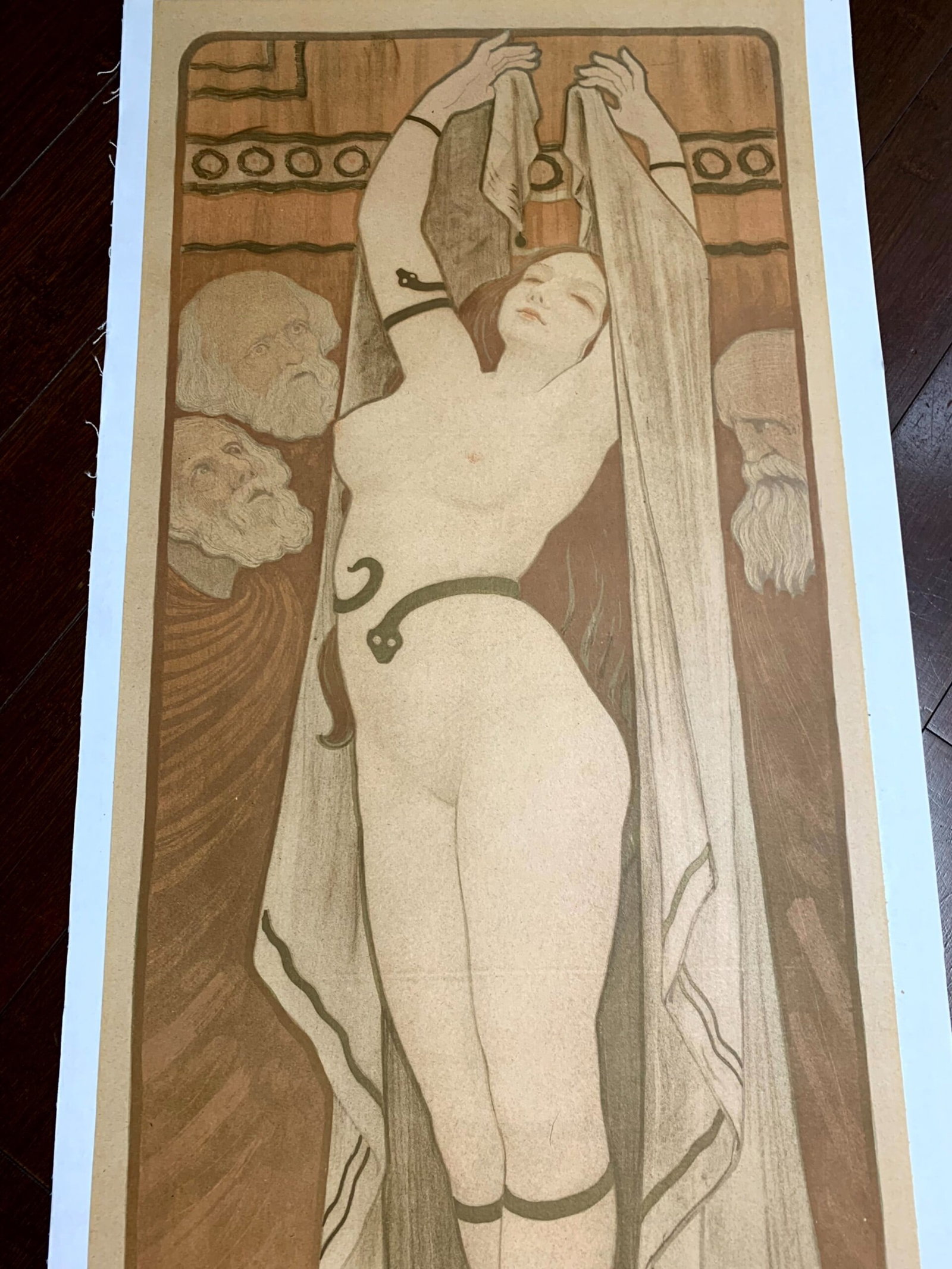 Courtisanes célèbres : Phryné - Art Berthon Great Condition (1899) 14.75x33 French - 4