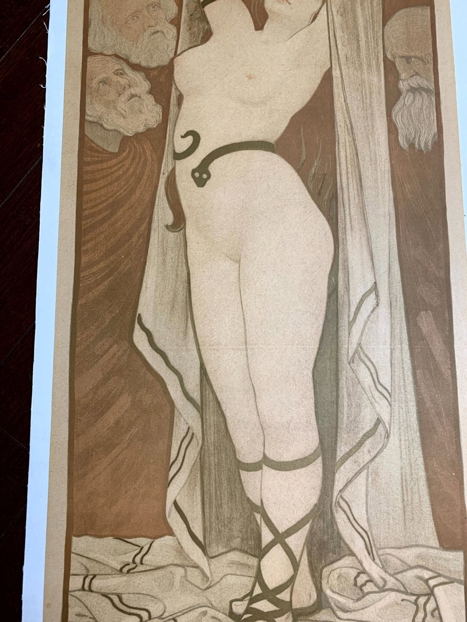 Courtisanes célèbres : Phryné - Art Berthon Great Condition (1899) 14.75x33 French - 5