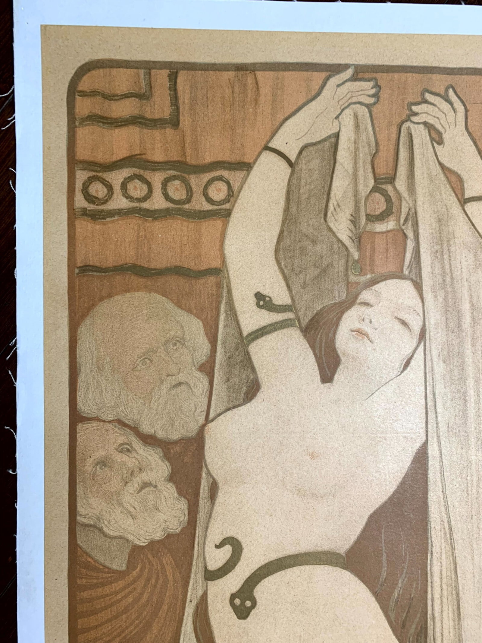 Courtisanes célèbres : Phryné - Art Berthon Great Condition (1899) 14.75x33 French - 9
