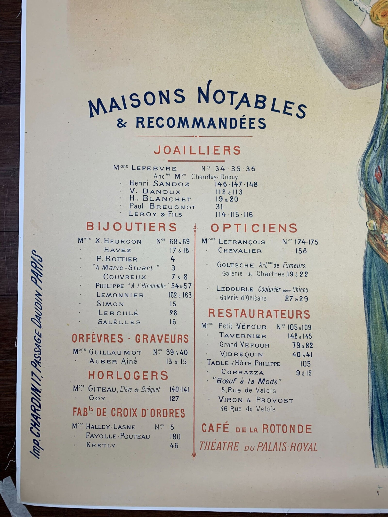 Visitez Palais Royale - Art PAL (1895) 43" x 54.5" French Advertising Poster LB - 5