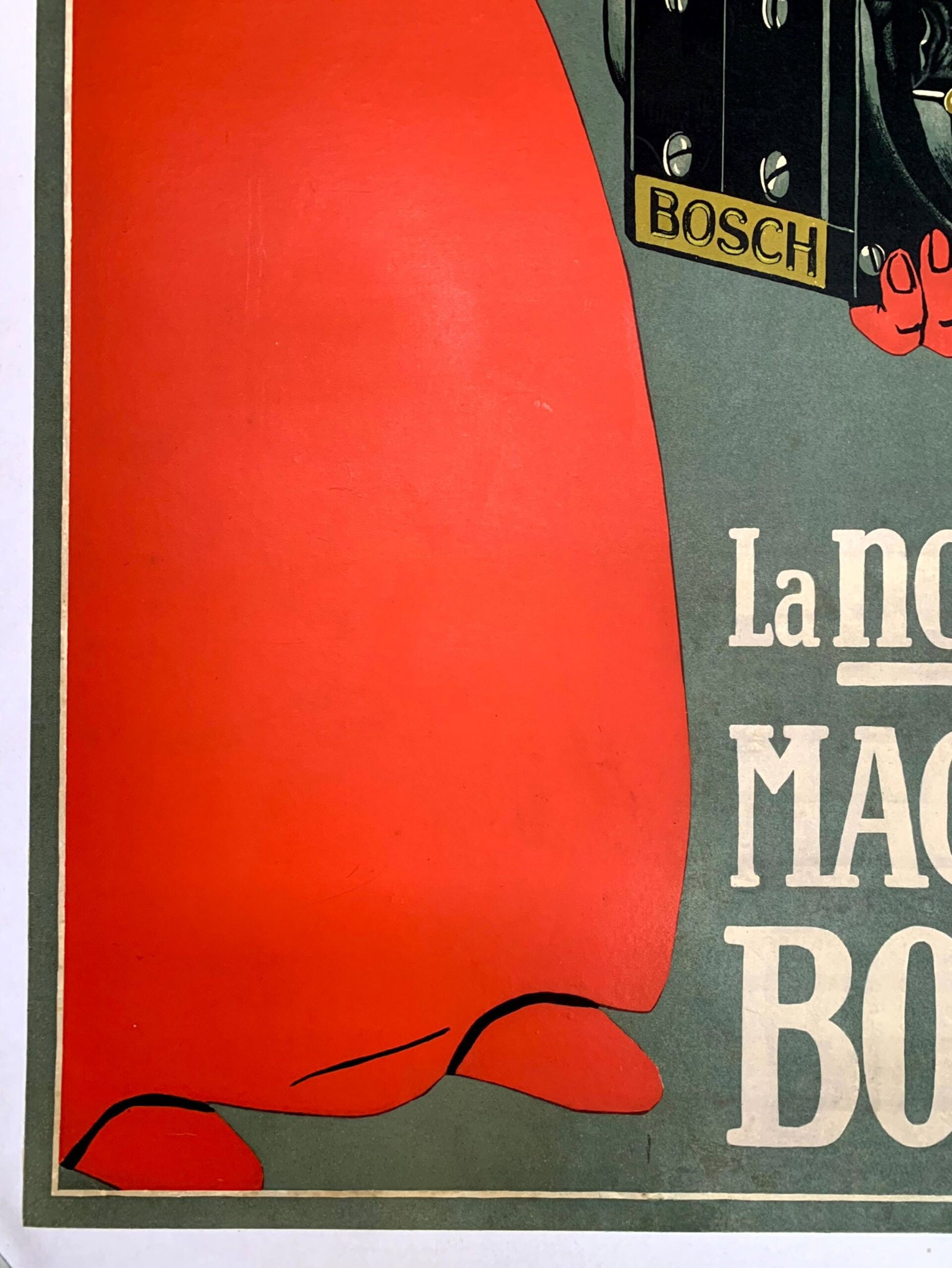Magnet Bosch - Art by Bernhard (1911) 22"X31.25" Belgian Advertising Poster LB - 5