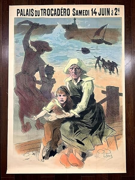 Palais Du Trocadero - Art By Cheret (1890) 33.625x48.375 French Advertising Poster LB - 2