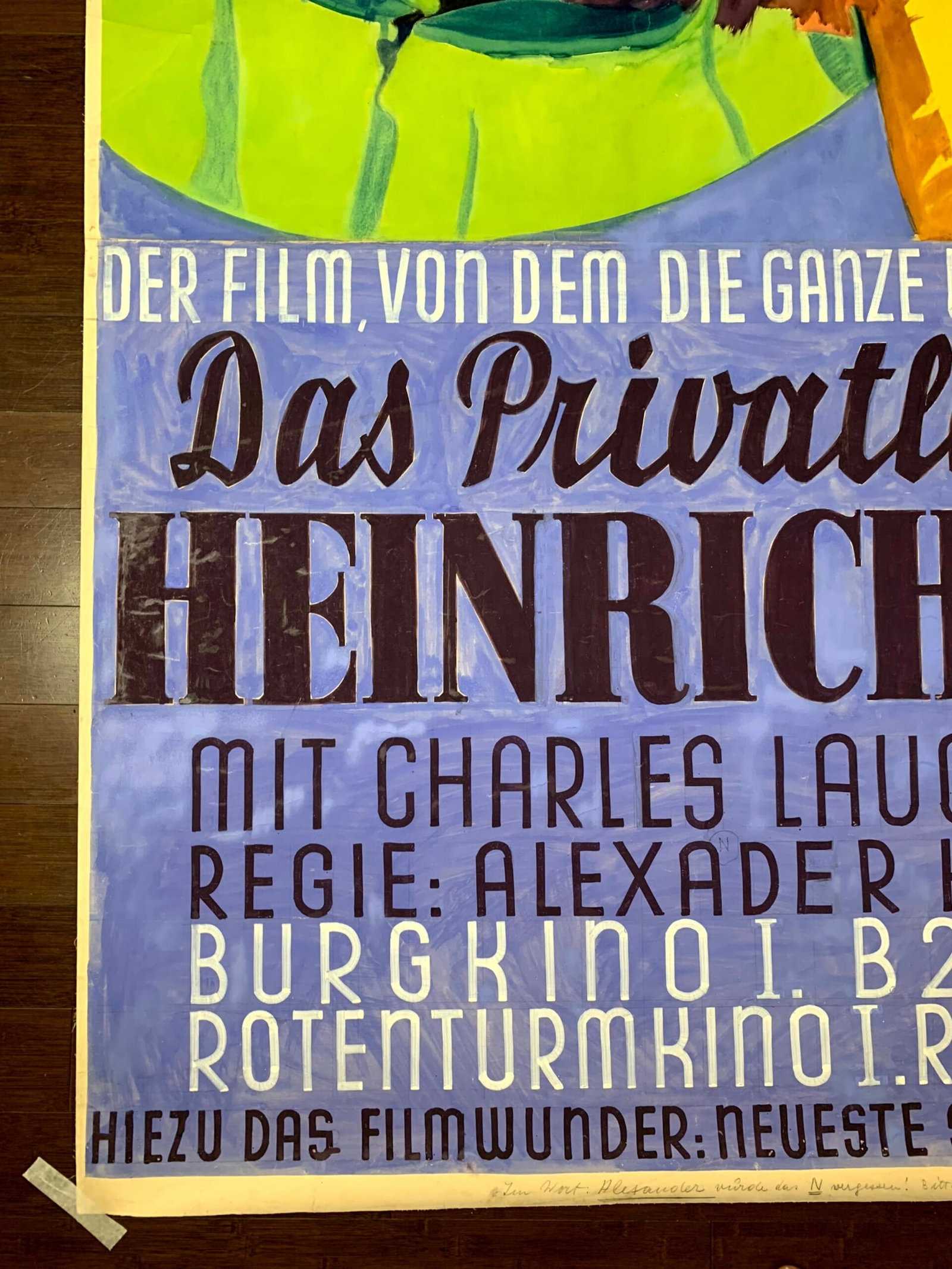 The Private Life Of Henry VIII - Art By Margite Kováts (1933) 49.2x108.2 Austrian Gouache Art - 8